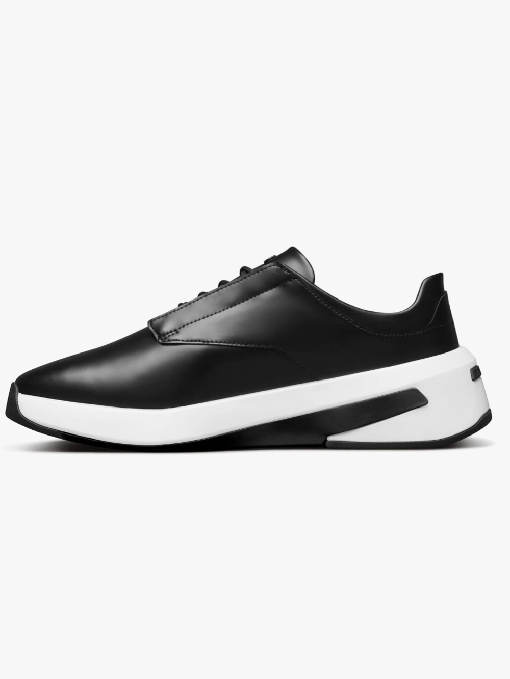 Men's Black Sneakers with White Sole — Contemporary luxury Slip-On Style